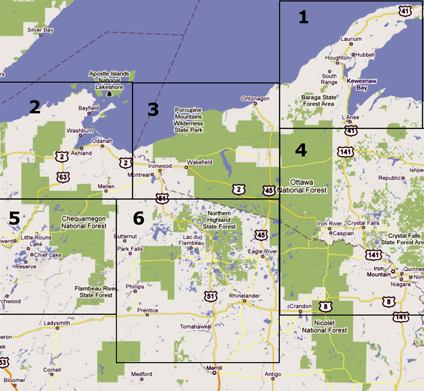 Where to Snowmobile in Wisconsin and Michigan